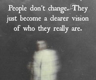 People don't change