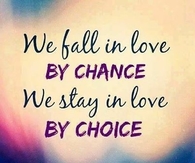 We fall in love by chance