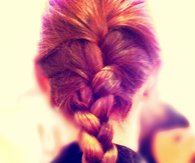 Thick brown braid