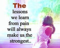 the lessons we learn from pain