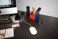 Floppy disk pen holder