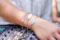 DIY Sea Glass Bracelet and Earrings