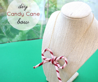 DIY Candy Cane Bow