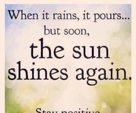 the sun shines again