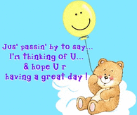 Just passing by to say.....
