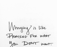 Worrying