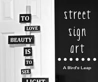 DIY Street Sign Art