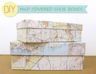 DIY Map Covered Box