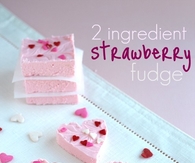 Strawberry fudge treats
