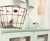 Cute Vintage Cabinet for Bathroom Storage