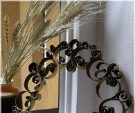 Toilet paper roll wreath