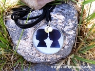 Recycled metal lid necklace