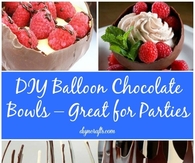 DIY Balloon Chocolate Bowls 