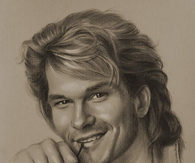 Pencile drawing of Patrick Swayze