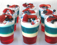 Memorial Day Jello Drinks