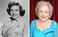 Now and then Betty White