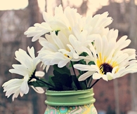 Painted mason jar