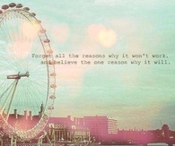 Forget the Reasons Why