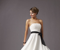 Classic White Strapless Dress