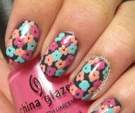 Floral nail art