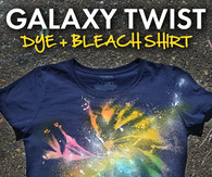 Galaxy Twist Bleach Tie Dye Shirt