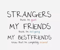 strangers, friends, best friends