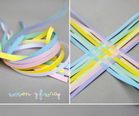 Woven gift wrap pastel