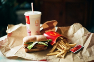 McDonalds chicken sandwich and fries