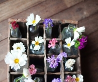 Flower bottle rack
