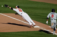 2013 HR King Mike Davis 1st baseman Baltimore Oriels