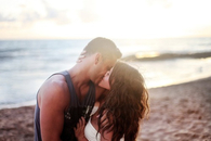 Lovers kiss