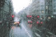 Rain on the window pane