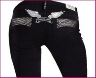 Designer jeans, black jeans,