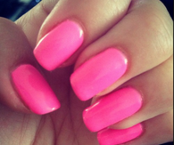 Pink nails