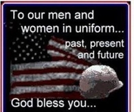 To the men and women in uniform
