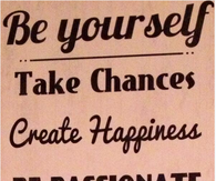 Be yourself