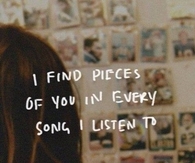 I find pieces of you