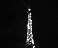 Sparkling Lights on the Eiffel Tower