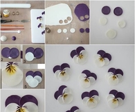 DIY Polymer Clay Pansies 