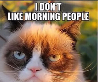 I don't like morning people