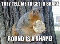 Round is a shape