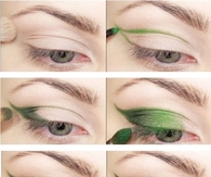 DIY Green Eye Makeup