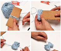 Cute yarn pom pom