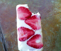 Frozen strawberry bars