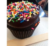Sprinkled cupcake