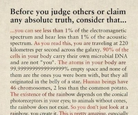 Before you judge others