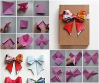 DIY Paper Origami Bow 
