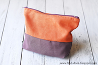 Upcycled zippered pouch