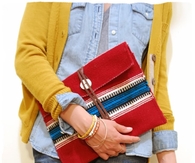 DIY Ethnic Wrap Clutch