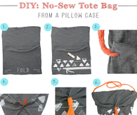 DIY No Sew Tote Bag